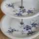 Présentoir serviteur à gâteaux, apéritif, fruits, en porcelaine