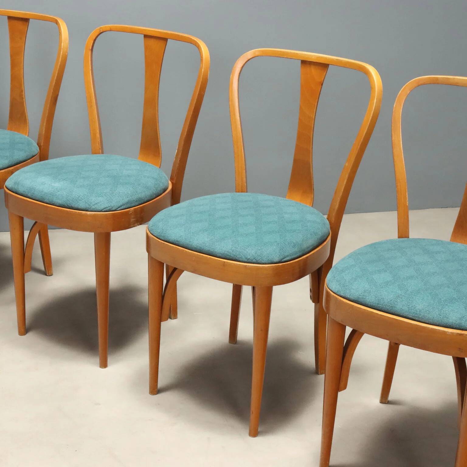 Chaises en hêtre des années 1960