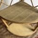 Corner shelf in rattan