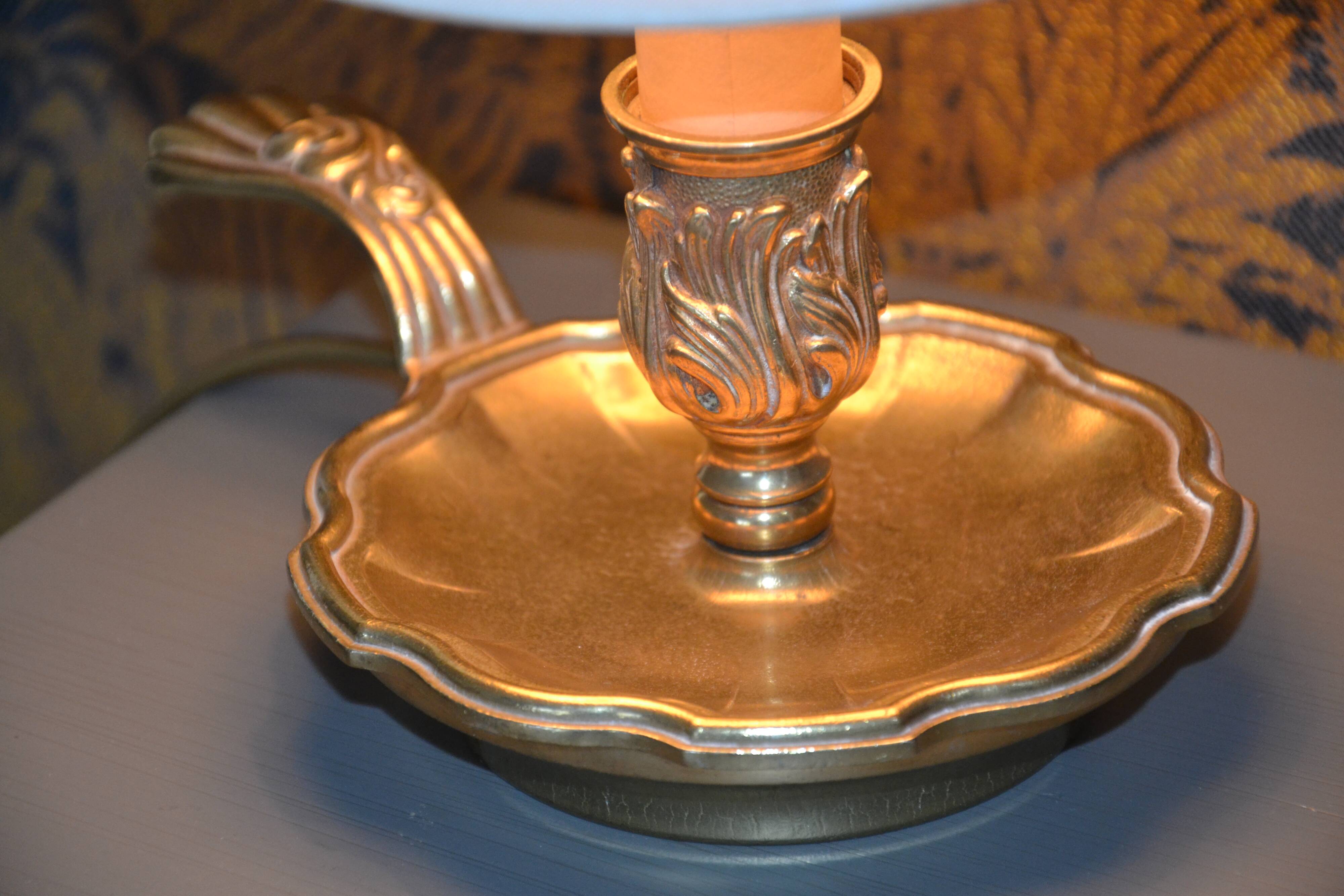 2 basement/bedside lamps in bronze