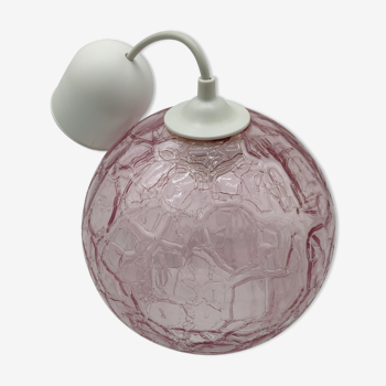 Suspension vintage ball seventies pink candy