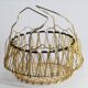 Vintage gold metal basket