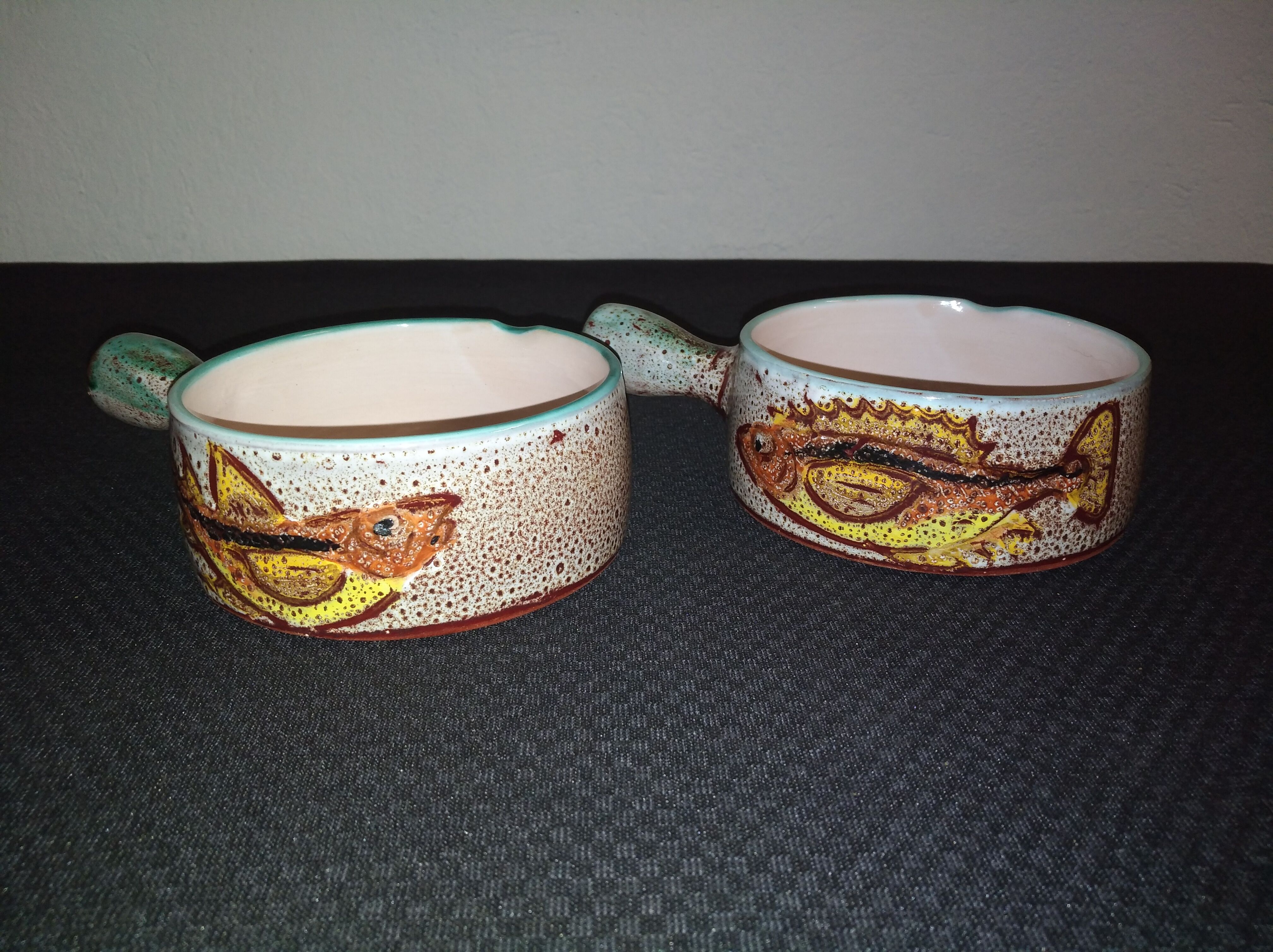 Vallauris ceramic fish soup service