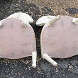 Pair of chairs medallion Louis XVl