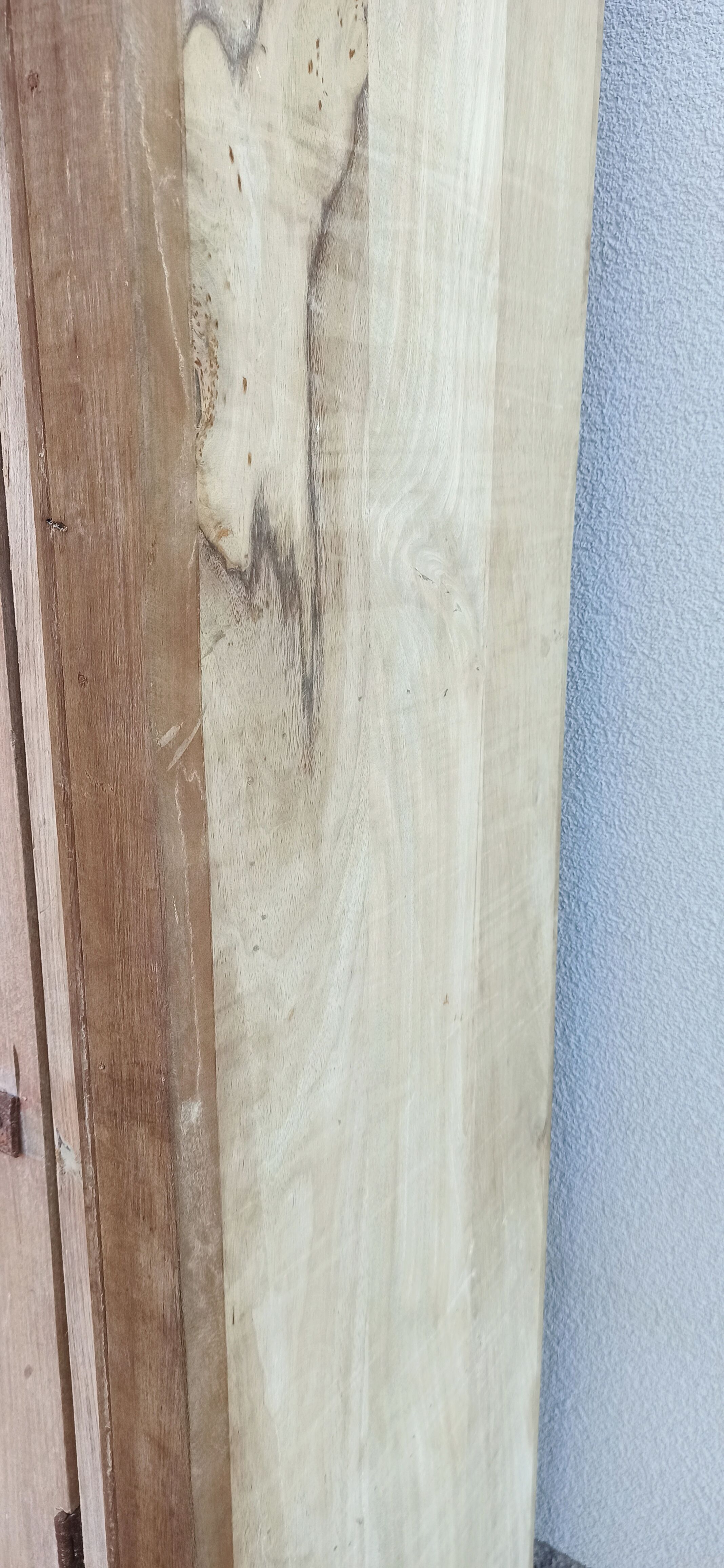 Wooden wardrobe with antique doors