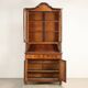 Antique double-bodied display cabinet with walnut drawers, Italy, 20th century.