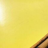 Bamboo and rattan tiki cocktail bar with stools, set of 3, 1960s