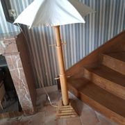 Vintage 70's adjustable bamboo floor lamp