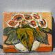 Bouquet of flowers oil on canvas painting