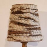 Vintage olive wood lamp 1960