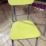 Formica table with extensions and 4 chairs 1950