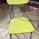 Formica table with extensions and 4 chairs 1950