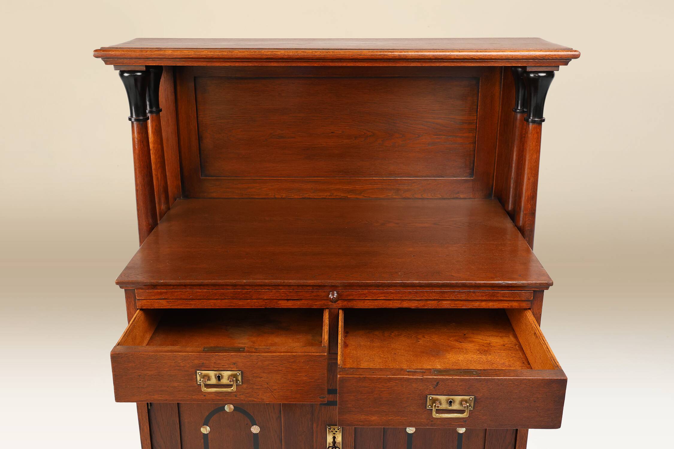 Secession high cabinet the Vienna Art Nouveau style, Austria ca. 1905