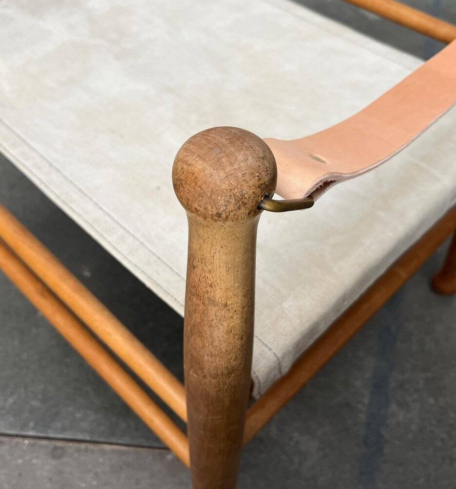 Mid-century modern Danish safari chair by Farstrup, 1960s.