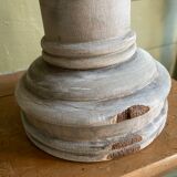 Old wooden church candle holder