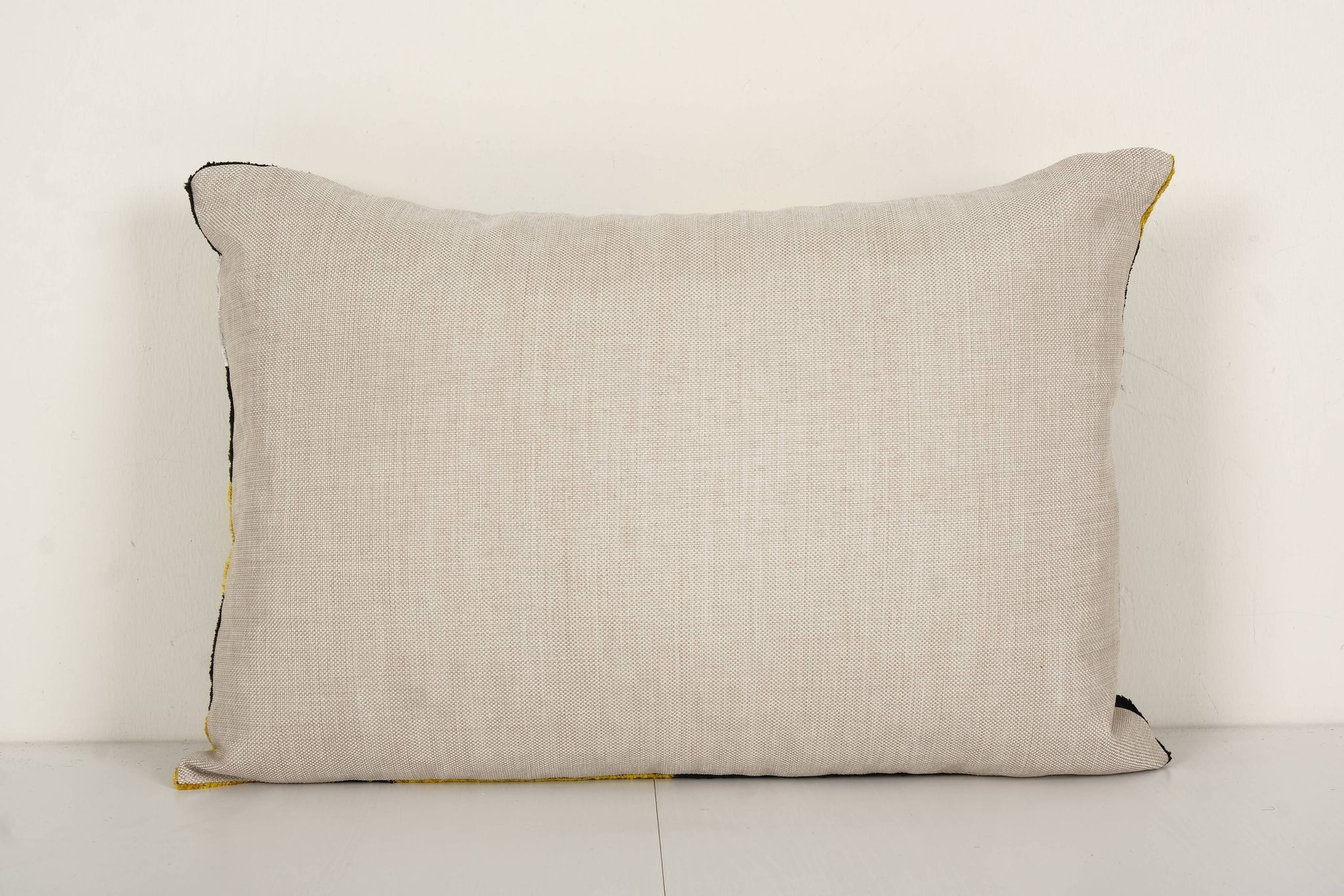 Hand woven velvet ikat lumbar pillow cover
