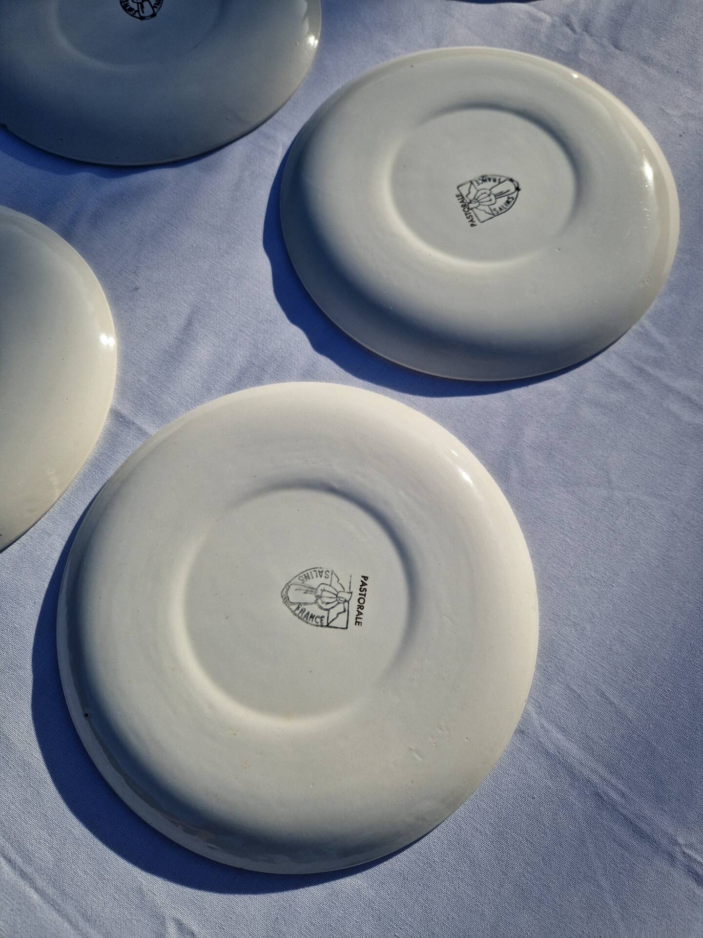 8 flat plates model Pastorale Salins manufacture