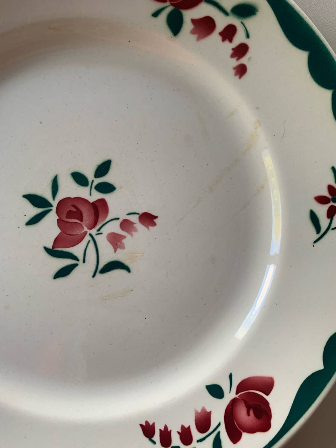 Badonviller earthenware dinner plates