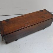Vintage wooden military chest