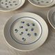 Set of 6 flat plates Badonviller in semi-porcelain – Flora design