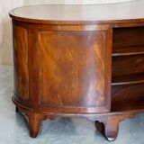 Victorian desk with leather top, restored.