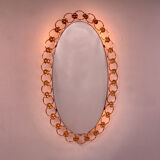 Hollywood Regency illuminated wall mirror 1960s Germany