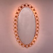 Hollywood Regency illuminated wall mirror 1960s Germany