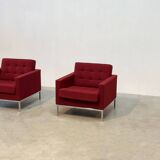 Set of two Florence Knoll lounge chairs