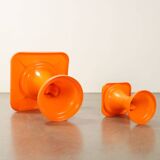 Set of 1970s side tables in plastic material