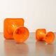 Set of 1970s side tables in plastic material