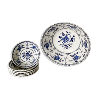 Johnson Bros Indies Blue and White Dessert Cups and Bowls