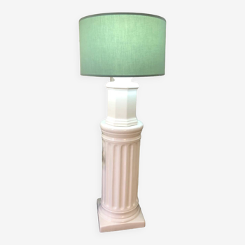 Porcelain column floor lamp, 1980