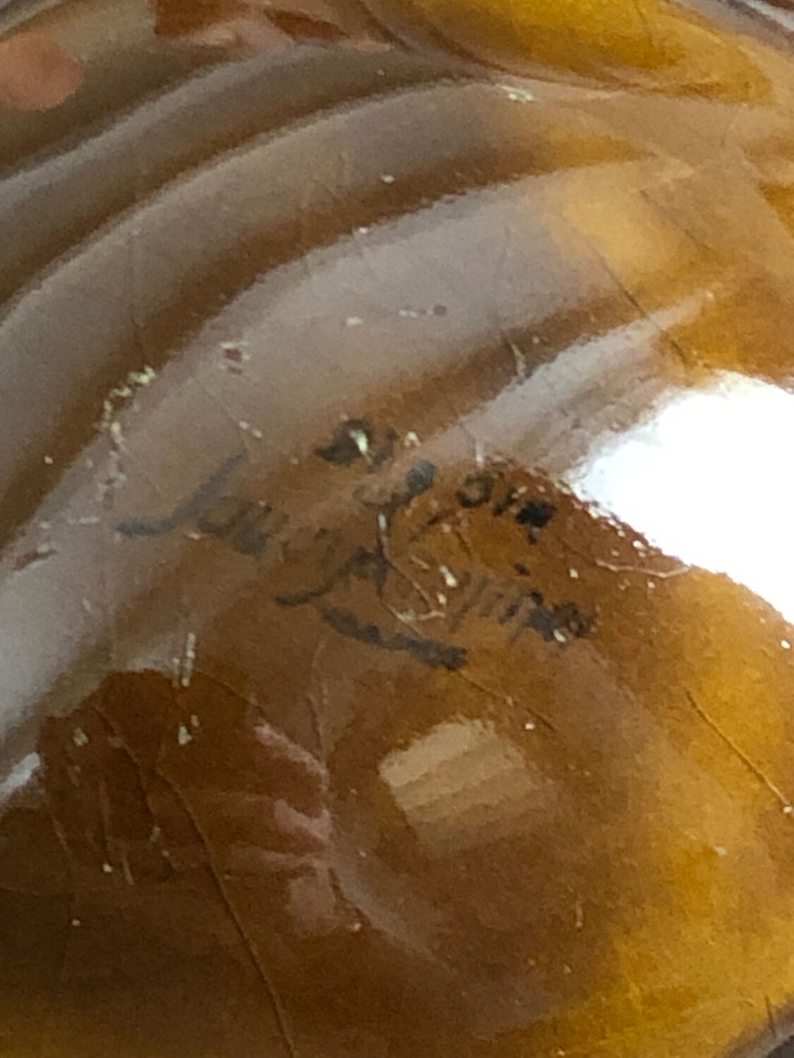 Oysters / tapas serving dish Sarreguemines.