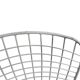 Vintage white wire chair in Bertoia style