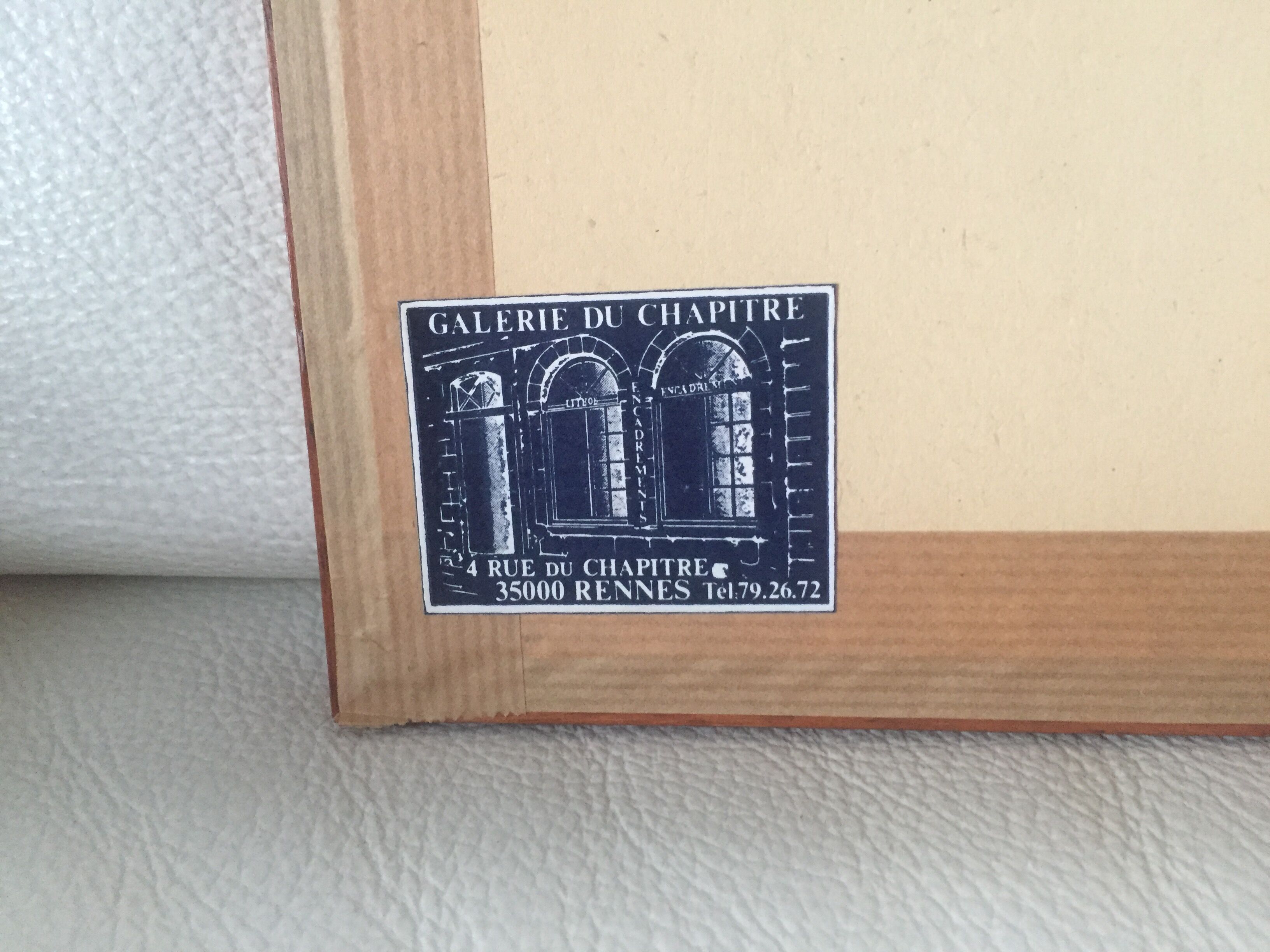 Lithograph by L.A. Asselineau (1808-1889) - View of calvary in Rennes