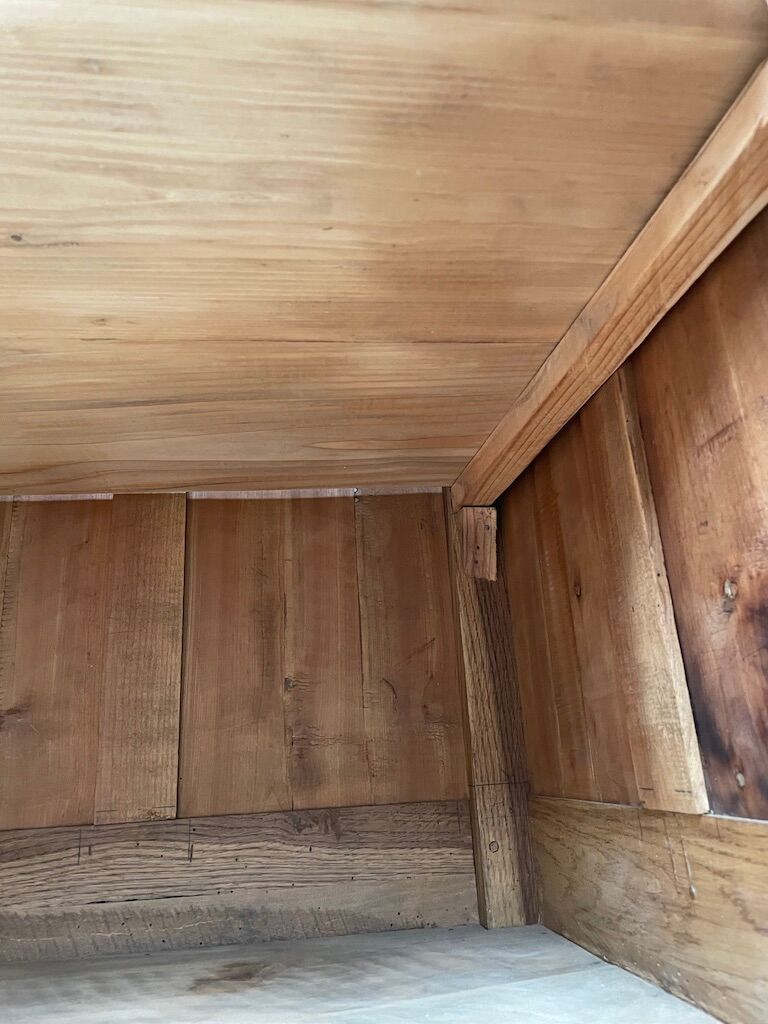 Early 20th century oak trade counter