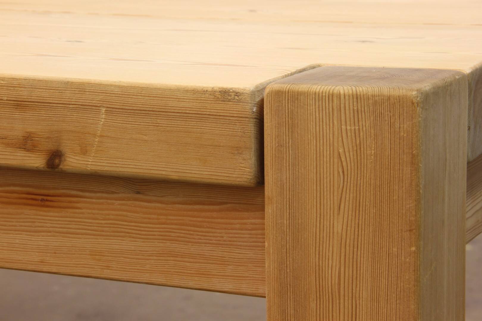 Danish Solid Pine Wood Coffee Table from the 1970s/80s