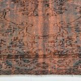 Tapis turc vintage classique en laine terracotta