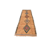 Vintage beige apricot Berber hallway rug with colourful patterns – 280 × 110 cm