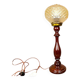 Portuguese tall wooden table lamp