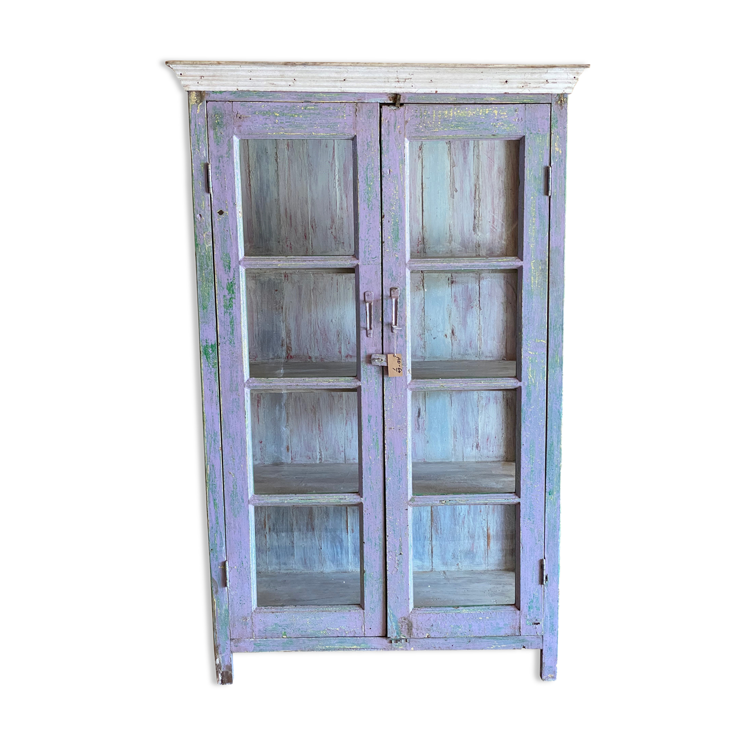 Antique teak showcase