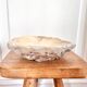 Large ashtray dish made of marbled alabaster.