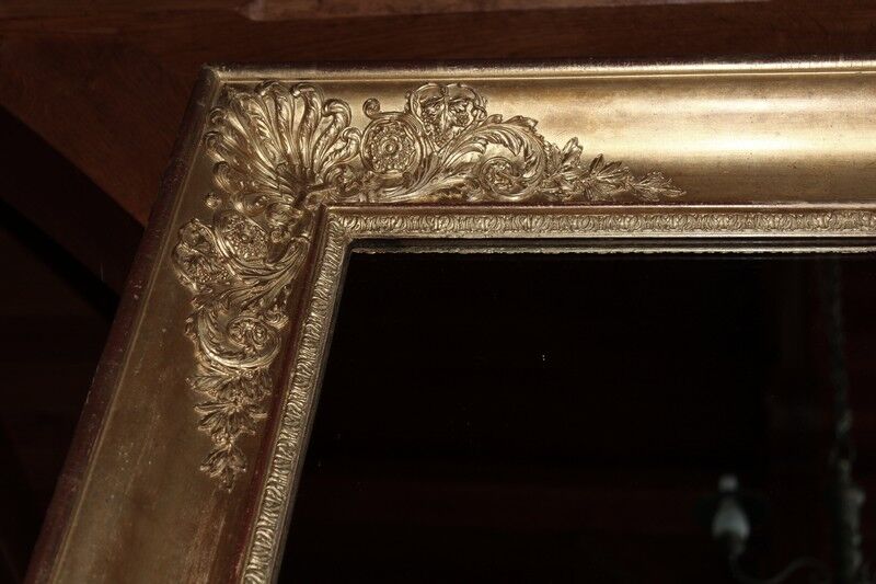 Miroir doré empire XIXème 125x179cm