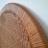 Rattan and wicker headboard