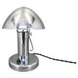 Bauhaus Chrome Adjustable Table Lamp, 1930s Czechoslovakia