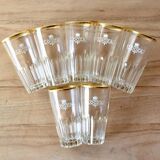 Looza - advertising item - set of 7 vintage fruit juice glasses