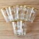 Looza - advertising item - set of 7 vintage fruit juice glasses