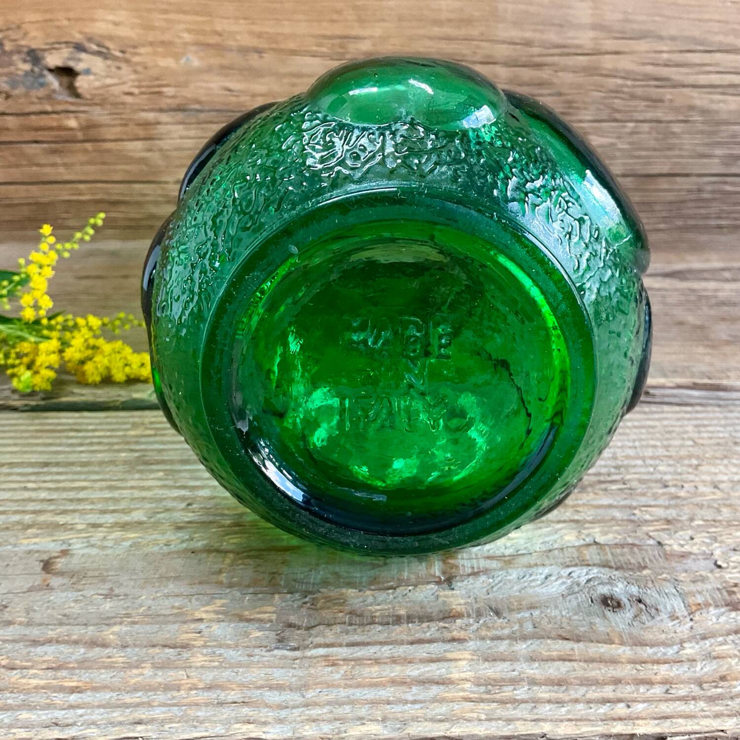 Glass vase "fruits" made in Italy