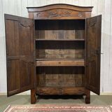 19th century Breton chestnut wardrobe