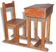 Antique school desk in Burmese teak